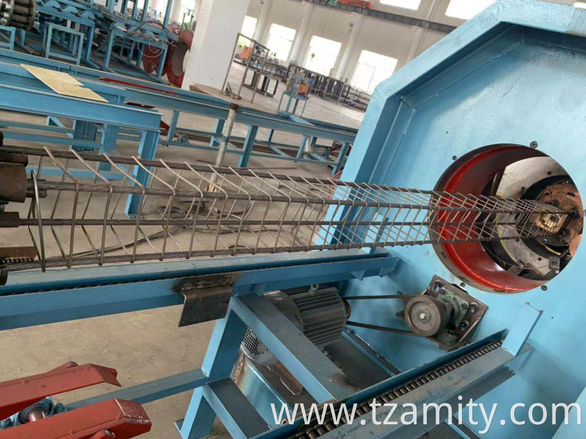 High quality Automatic pc bar rebar Steel Pile Cage Welding Machine